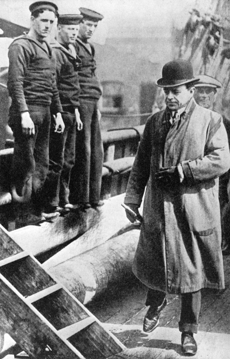 Kaptein Scott, britisk polfarer, på Terra Nova, c1900-c1910s 1936 av Unbekannt
