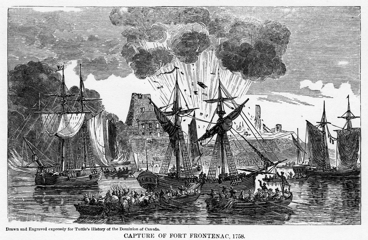 Fangst av Fort Frontenac, 1758, 1877 av Unbekannt