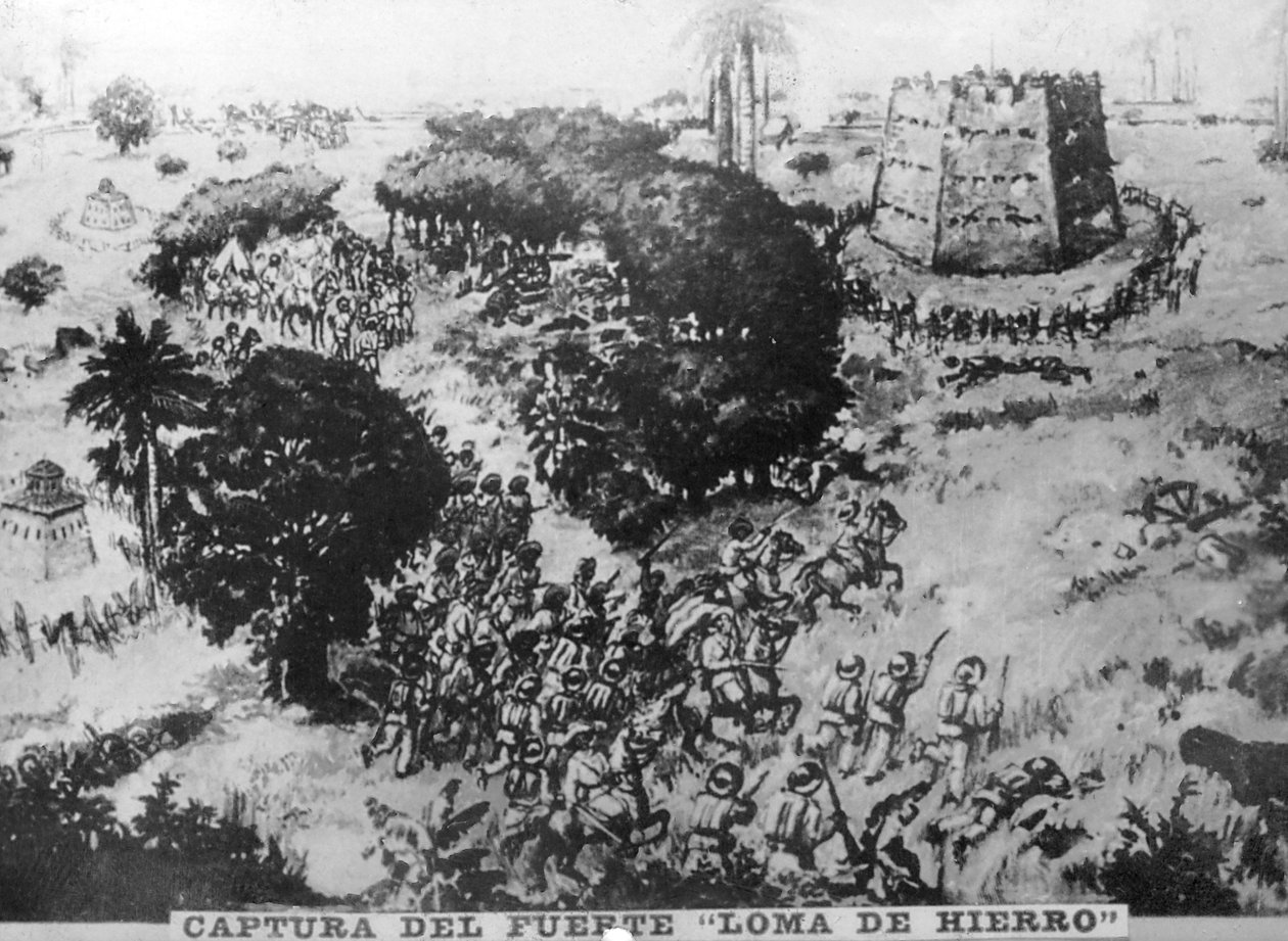 Fangst av Fort de la Loma 1896, 1910-tallet av Unbekannt