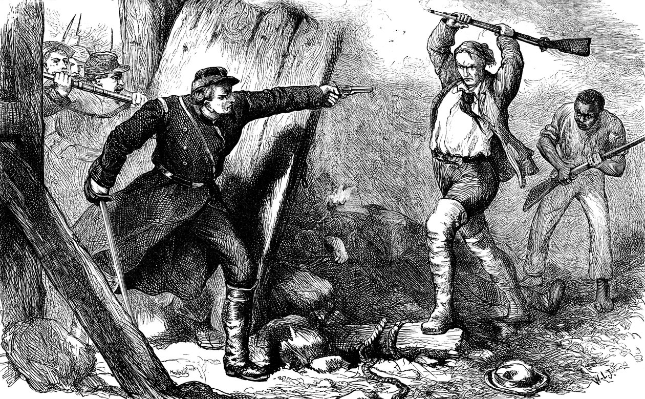Fangst av John Brown i maskinhuset, c1880 av Unbekannt
