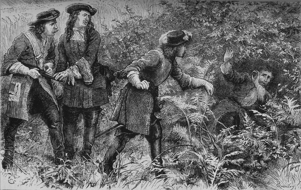 Erobringen av Monmouth, 6. juli 1685, c1880 av Unbekannt