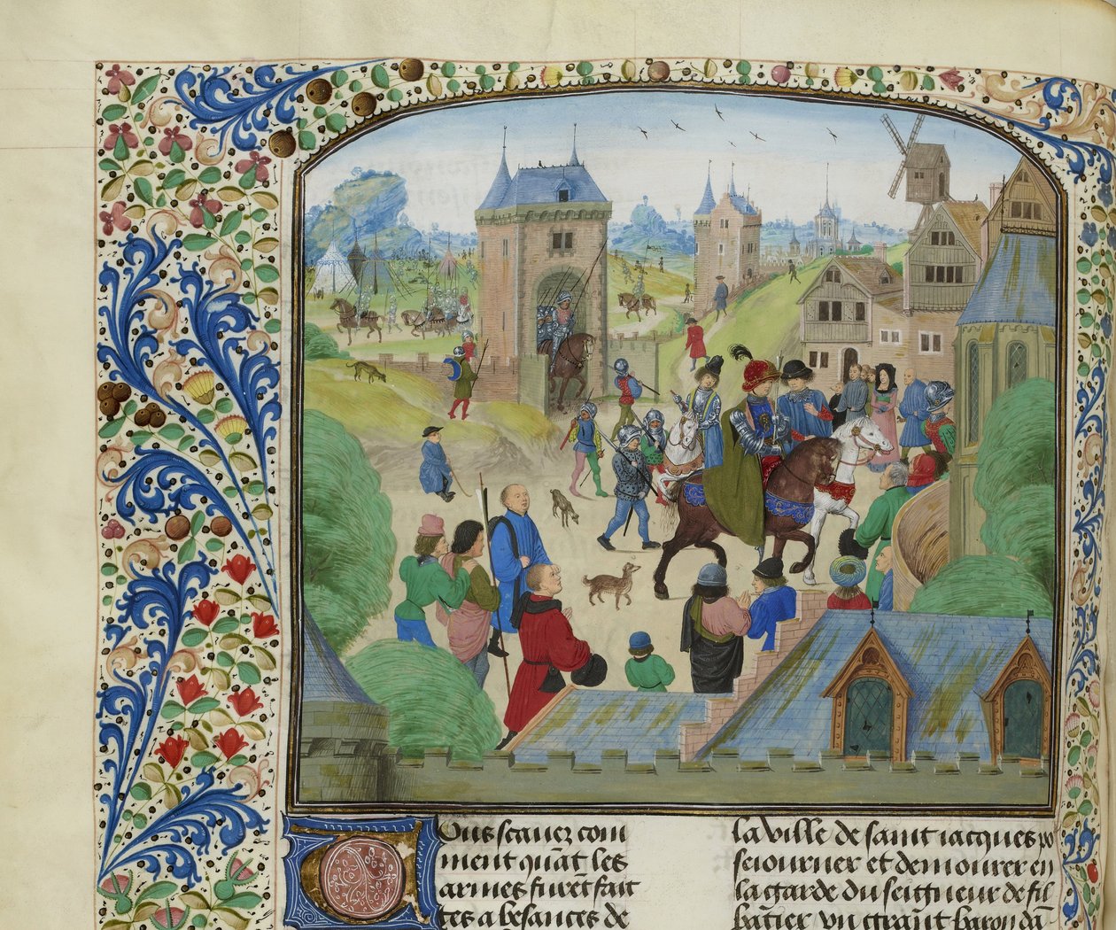Erobringen av Orense av den engelske hæren, 1387, ca 1470-1475. av Unbekannt