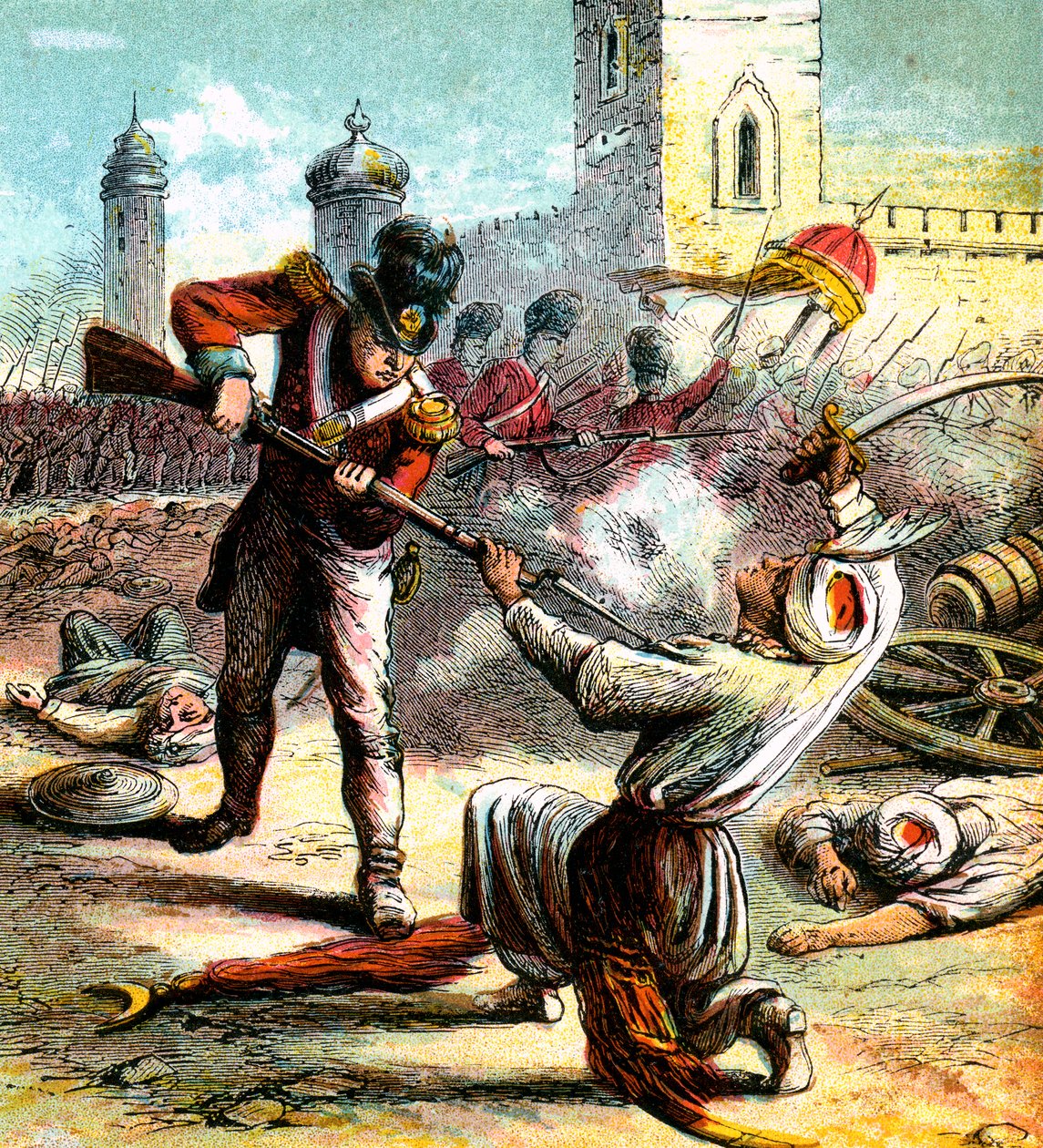 Fangst av Seringapatam, 1799 c1850-årene av Unbekannt