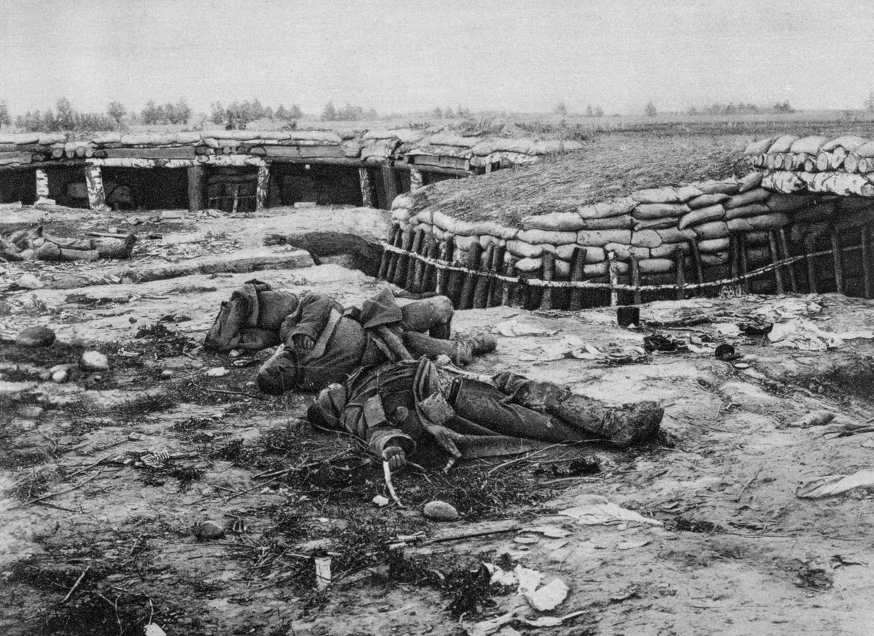 Erobret russisk stilling, Melkov, Polen, første verdenskrig, 20. juli 1915 av Unbekannt