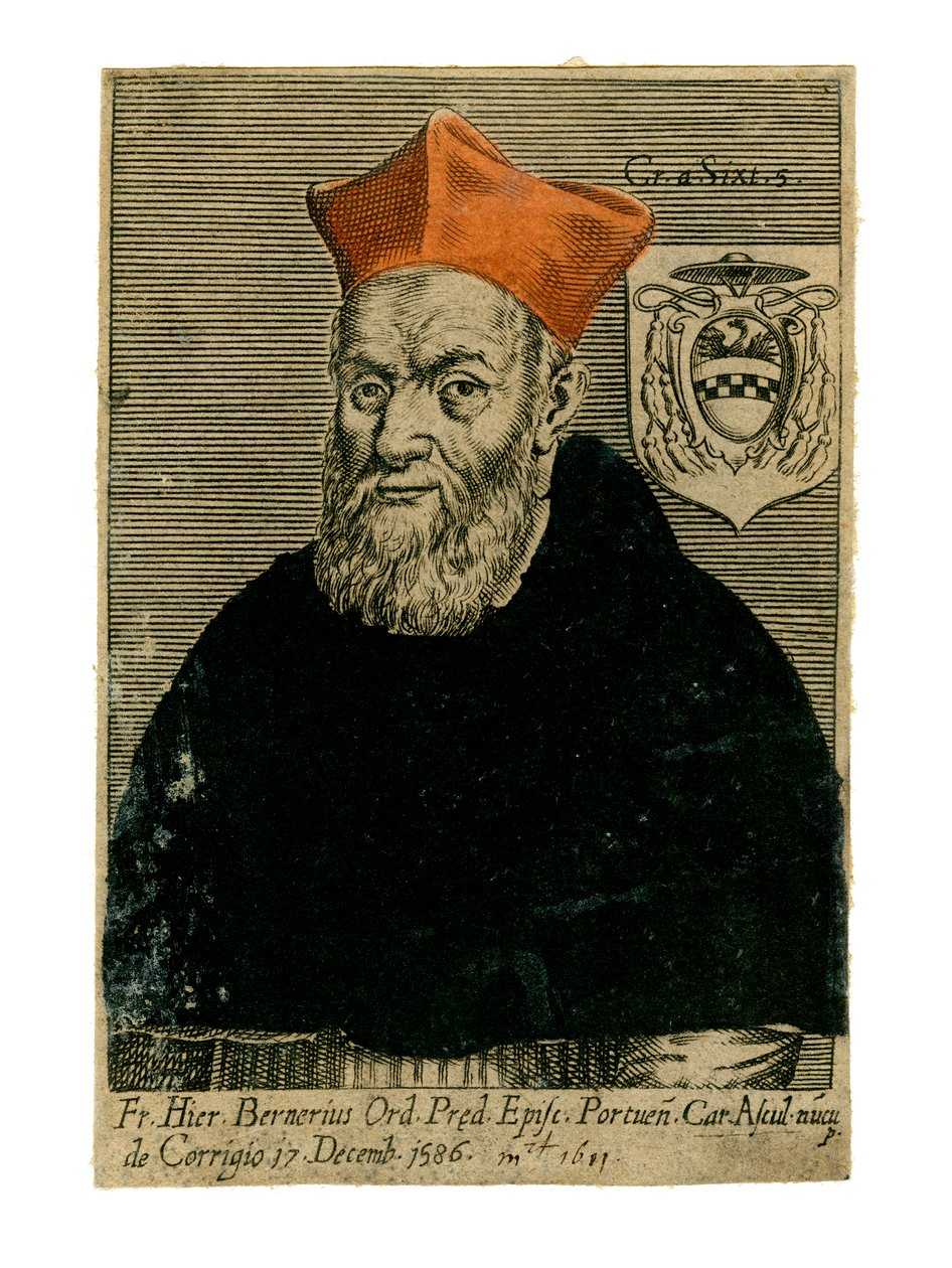 Kardinal Girolamo Bernerio, italiensk prest, 1500-tallet av Unbekannt