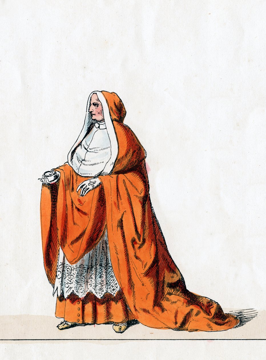 Kardinal Wolsey, kostymedesign for Shakespeares skuespill, Henry VIII, 1800-tallet av Unbekannt