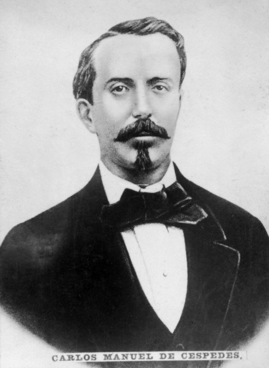 Carlos Manuel de Cespedes 1819-1874, president for republikken Cuba i våpen, c1910 av Unbekannt
