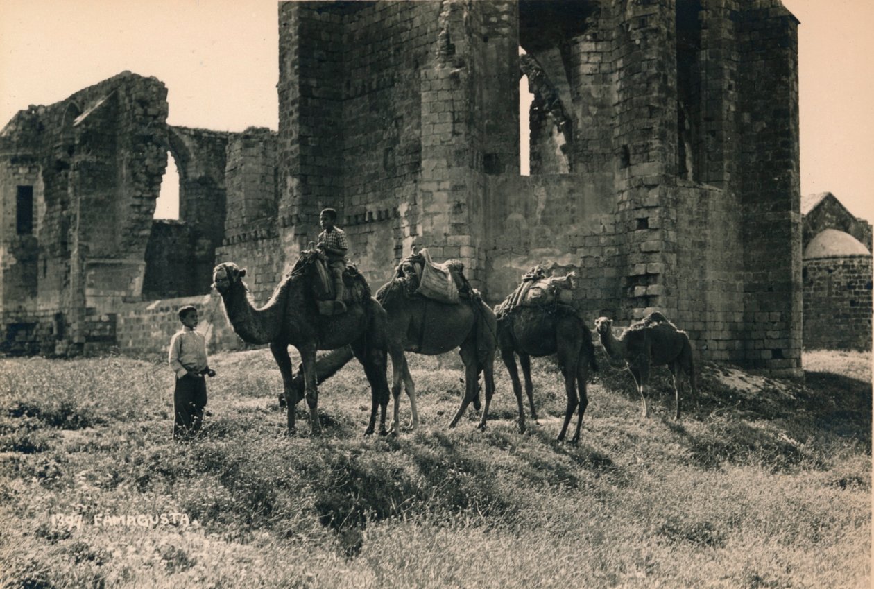 Karmelitt- og armenske kirker ved Martinengo Bastion, Famagusta, Nord-Kypros, 1936 av Unbekannt