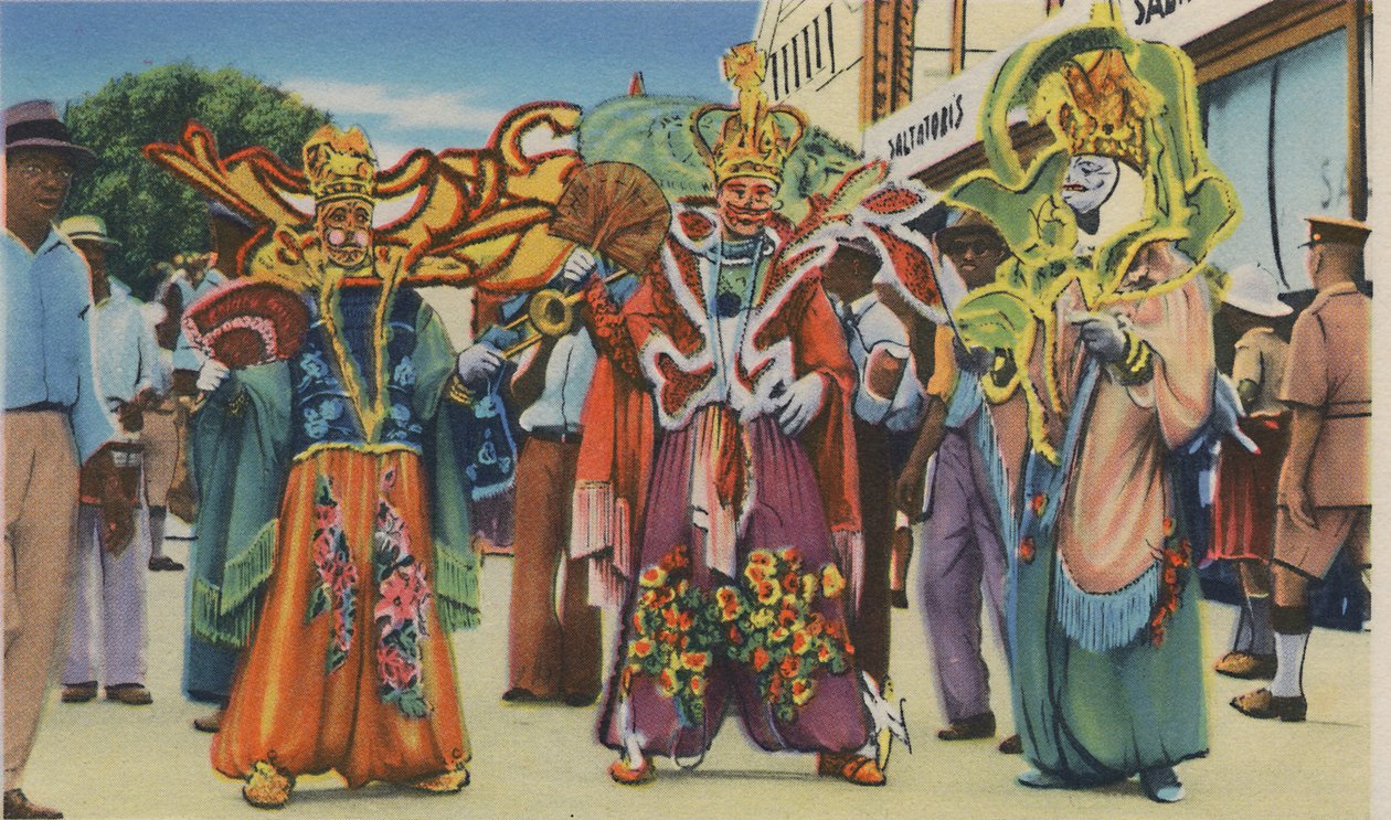 Carnival, Trinidad, B.W.I., ca 1940-tallet. av Unbekannt