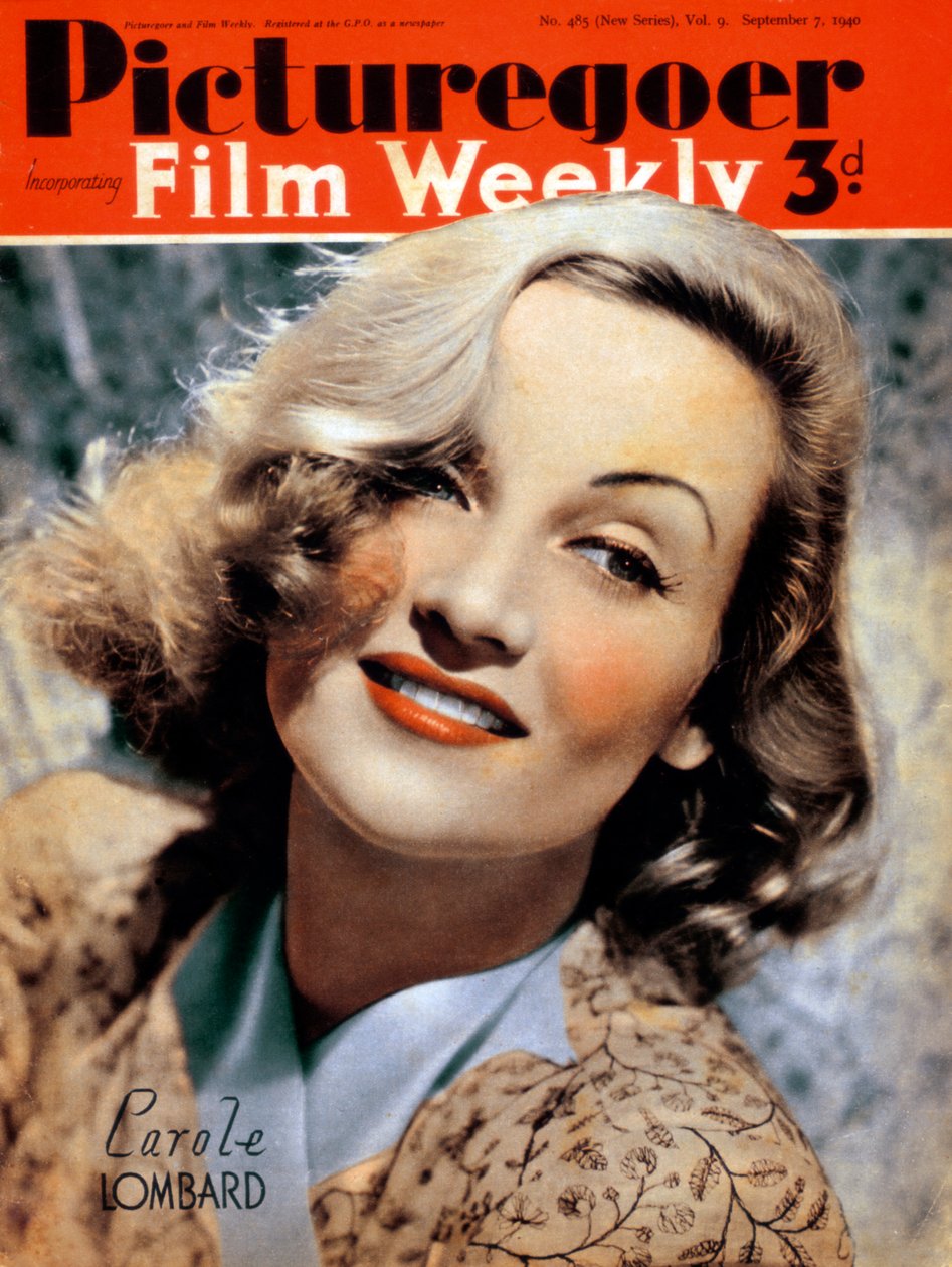 Carole Lombard 1908-1942, amerikansk skuespillerinne, 1940 av Unbekannt