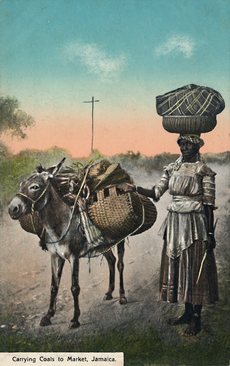 Carrying Coals to Market, Jamaica, tidlig på 1900-tallet. av Unbekannt