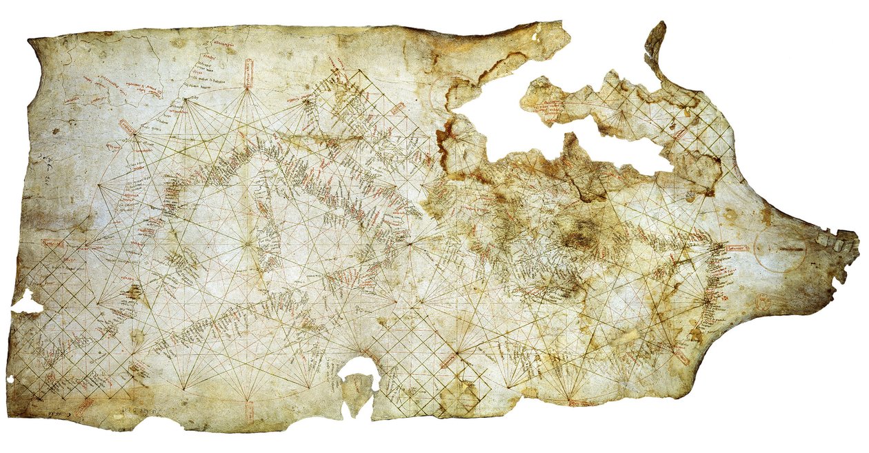 Pisan-kart, ca 1275-1300 av Unbekannt