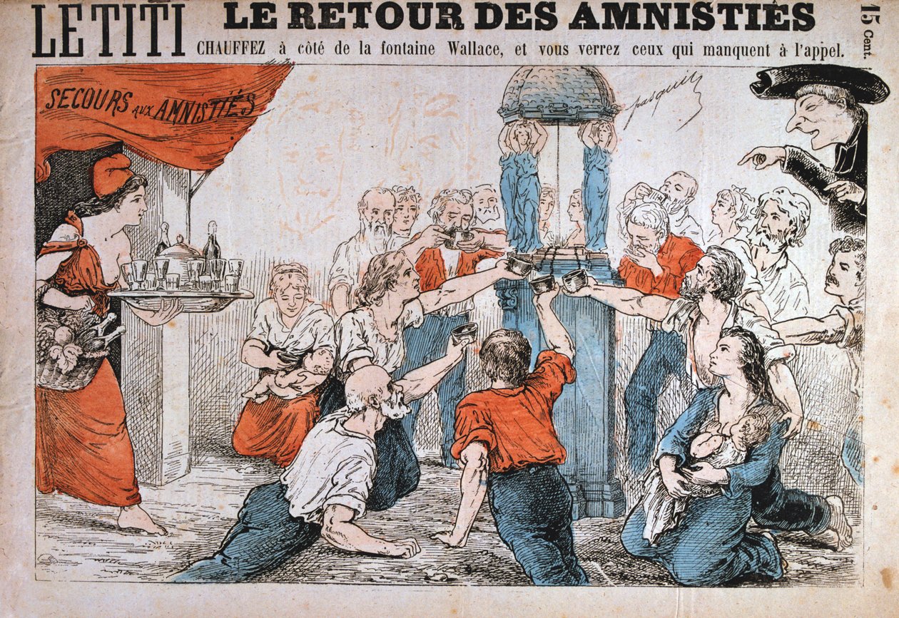 Tegneserie, Paris kommune, 1871 av Unbekannt