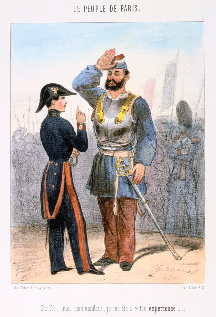 Tegneserie om Paris-kommunen, 1870-tallet. av Unbekannt
