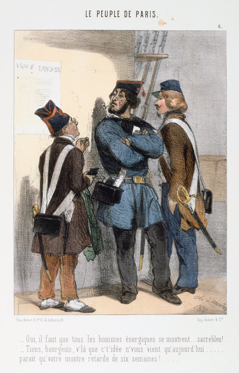 Tegneserie om Paris-kommunen, 1870-tallet. av Unbekannt