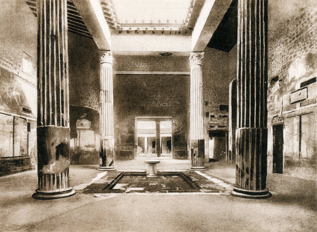House of the Silver Wedding, Pompeii, Italia, ca 1900-tallet av Unbekannt