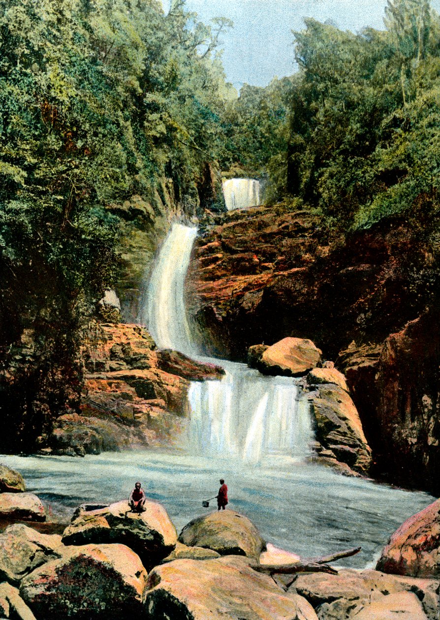 Cascade ved Namora, Madagaskar, sent på 1800-tallet av Unbekannt