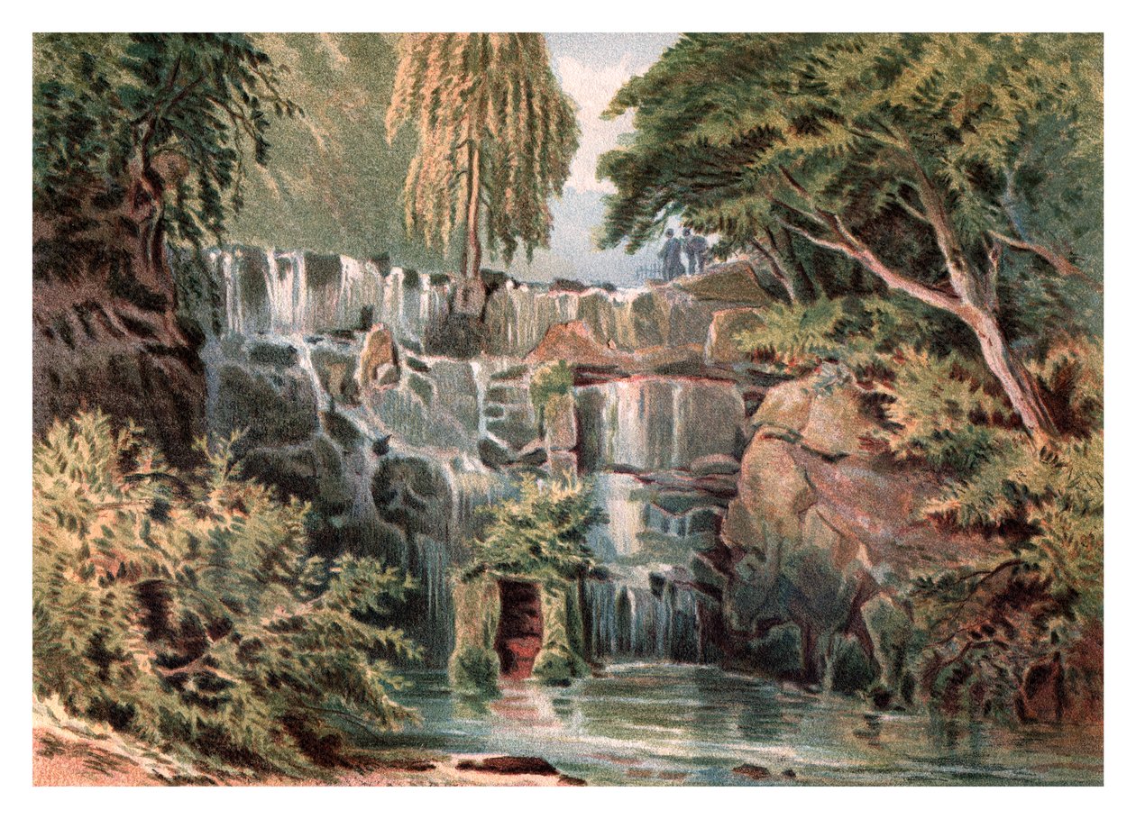 Cascade ved Virginia Water, 1880 av Unbekannt