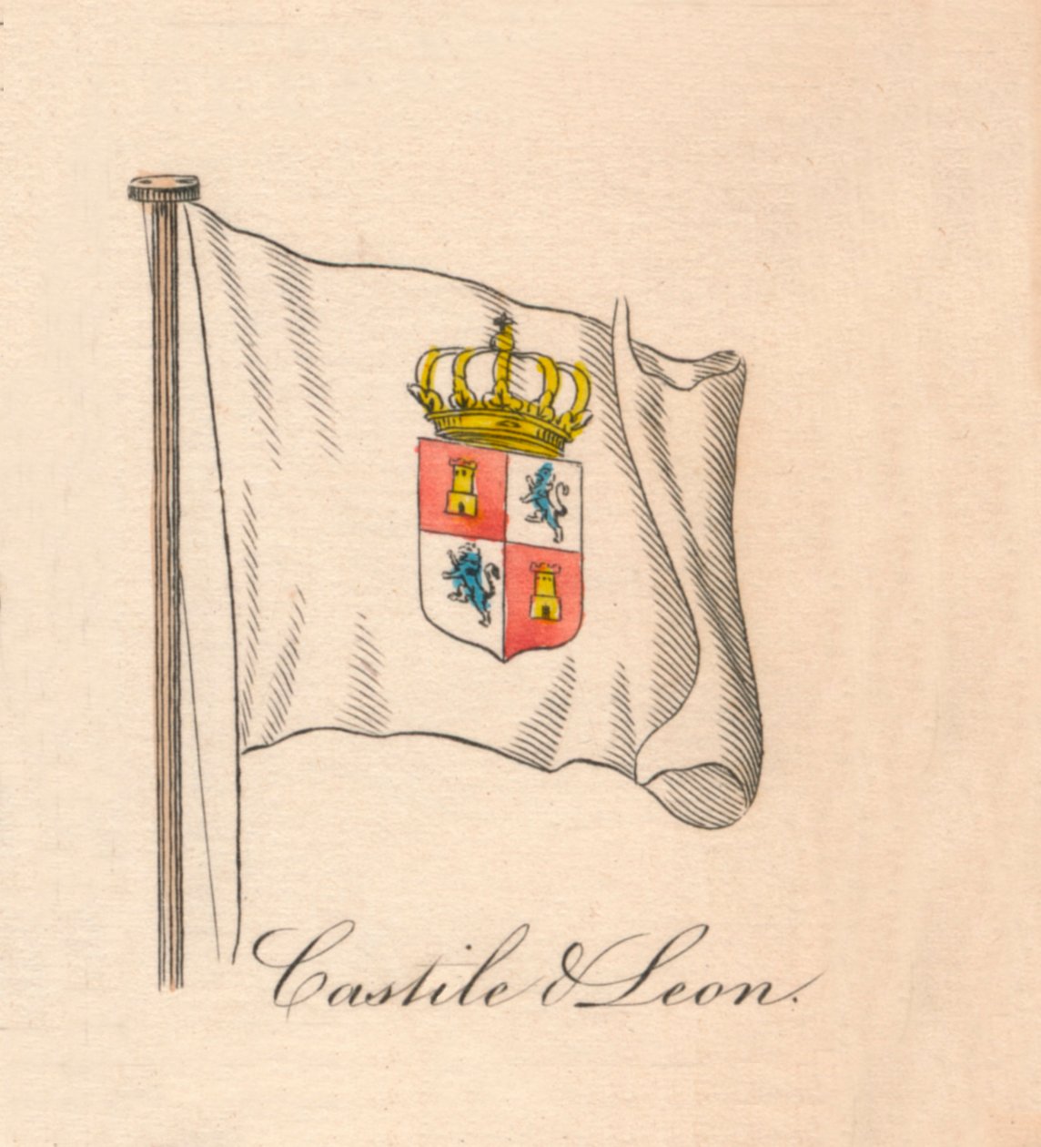 Castilla og Leon, 1838 av Unbekannt