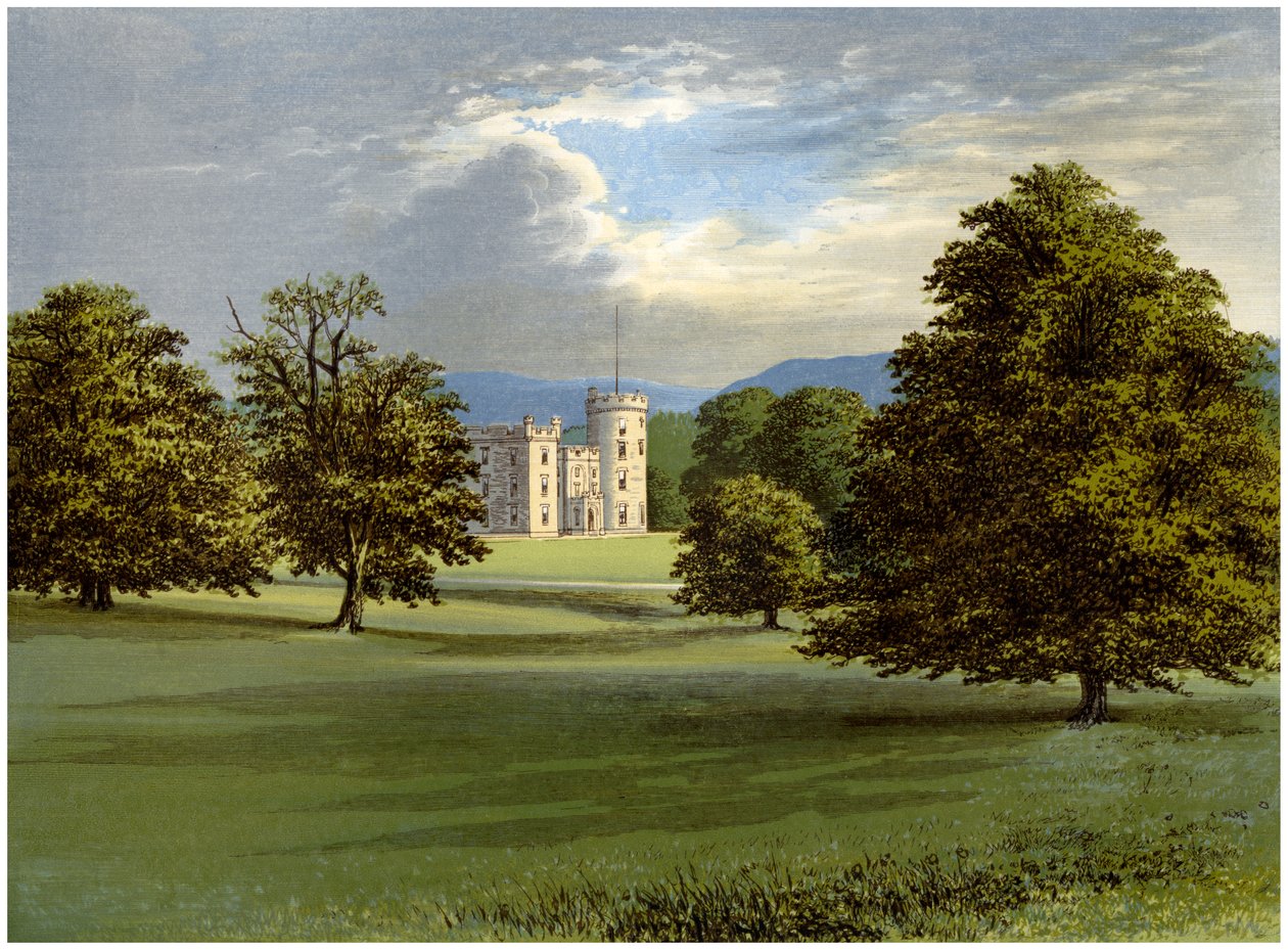 Castle Forbes, Aberdeenshire, Skottland, hjemmet til Lord Forbes, c1880 av Unbekannt