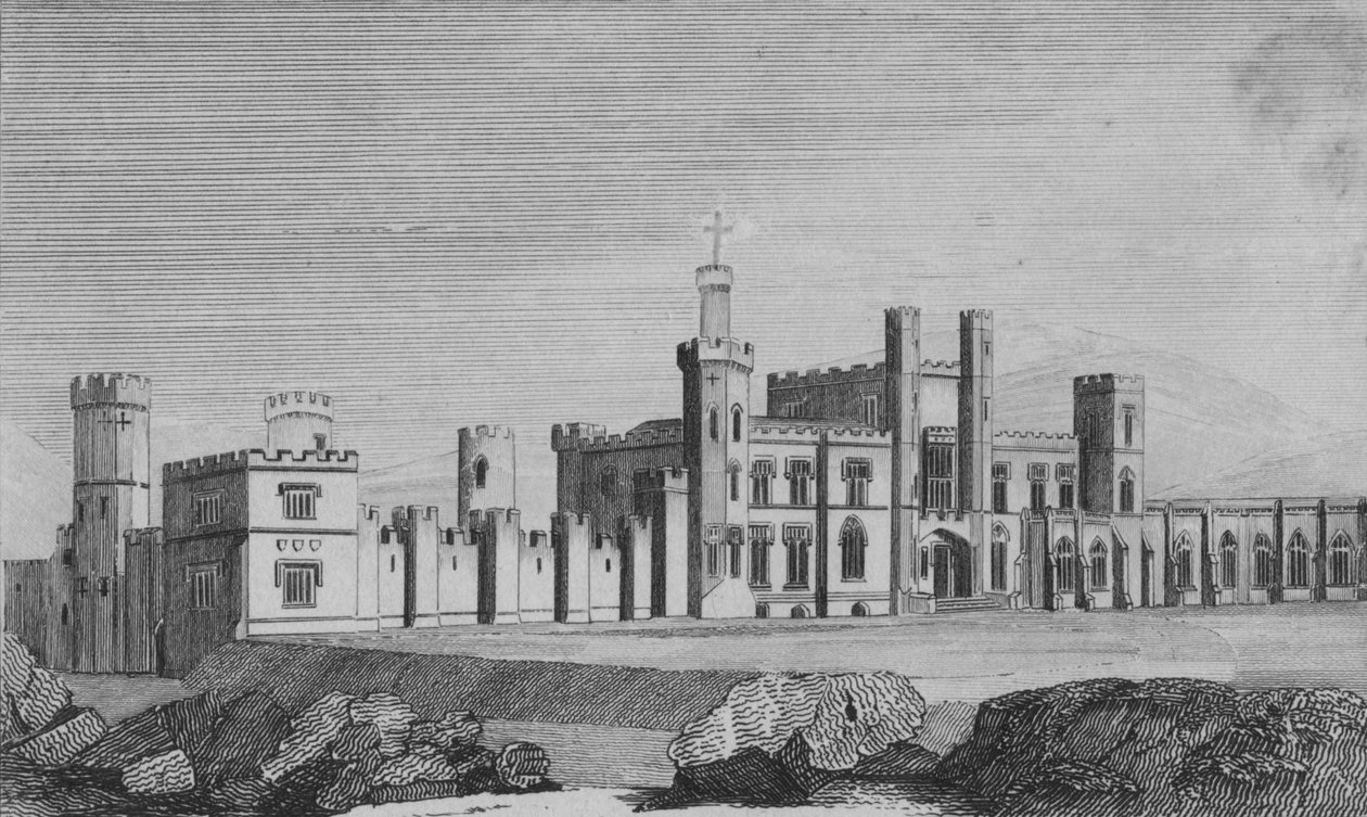 Castle Freke, setet til John Evans Freke, Lord Carbery, c1820 av Unbekannt