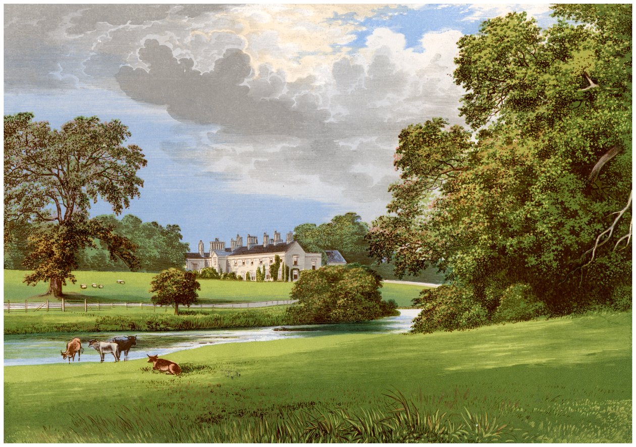Castle MacGarrett, County Mayo, Irland, hjemmet til Lord Oranmore, c1880 av Unbekannt