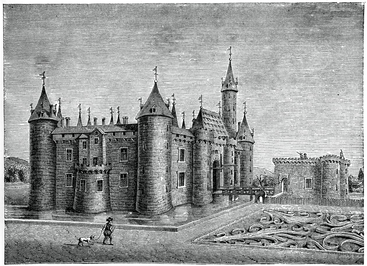 Castle of Marcoussis, nær Rambouillet, 1600-tallet, 1870 av Unbekannt