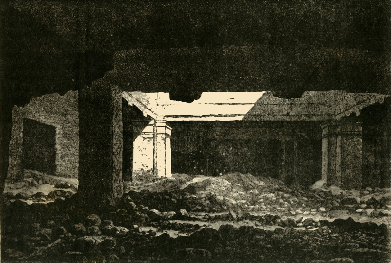 Katakombene i Alexandria, 1890. av Unbekannt