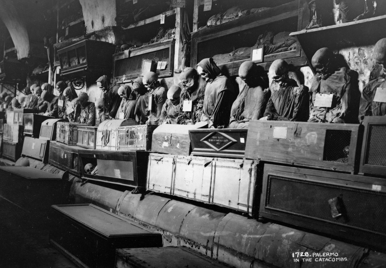 Kapusinernes katakomber, Palermo, Italia, c1920-c1930s av Unbekannt