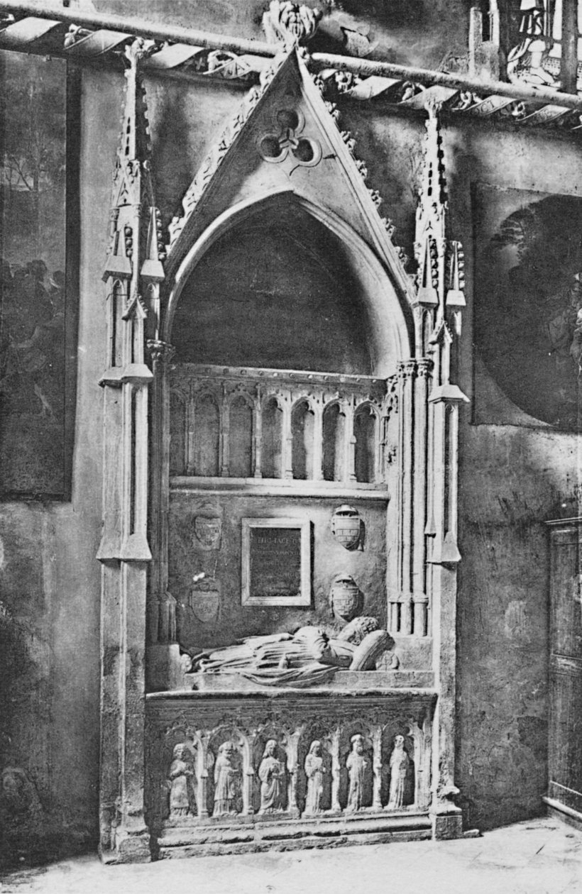 Cathédrale DAvignon. - Graven til paven Benedicte XII, ca 1925 av Unbekannt