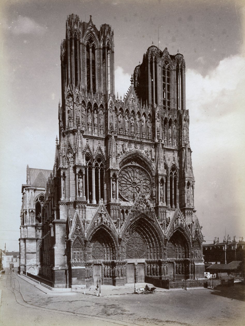Notre-Dame-katedralen, Reims, Frankrike, slutten av 1800- eller begynnelsen av 1900-tallet av Unbekannt