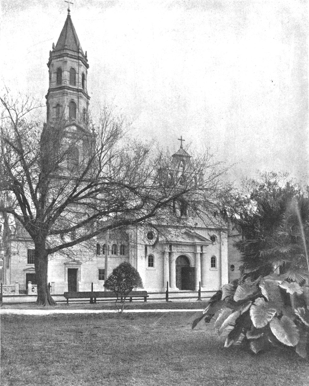 Cathedral of St. Augustine, Florida, USA, ca 1900. av Unbekannt