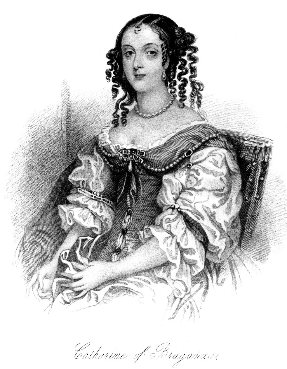 Katarina av Braganza 1638-1705 av Unbekannt