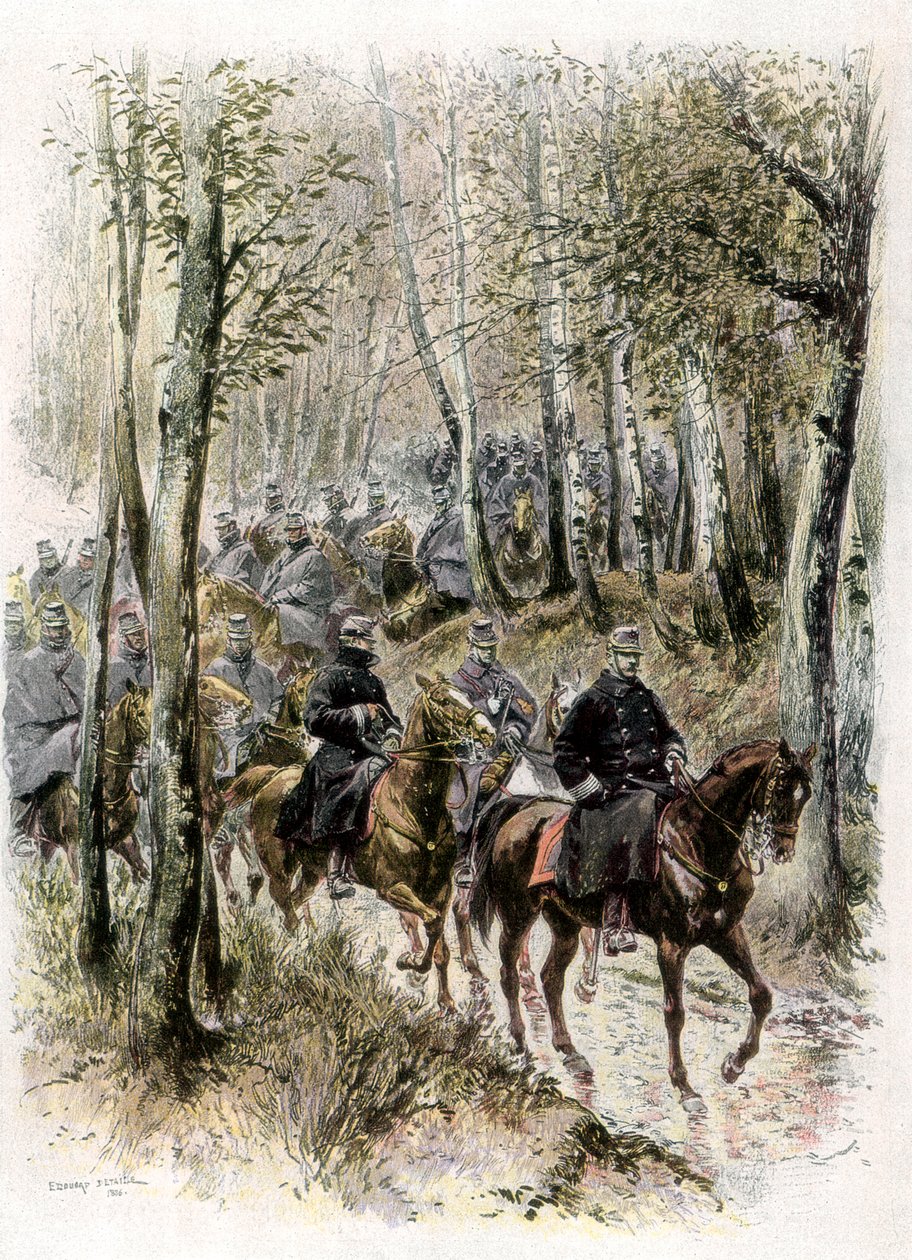Kavaleri, 1889 av Unbekannt