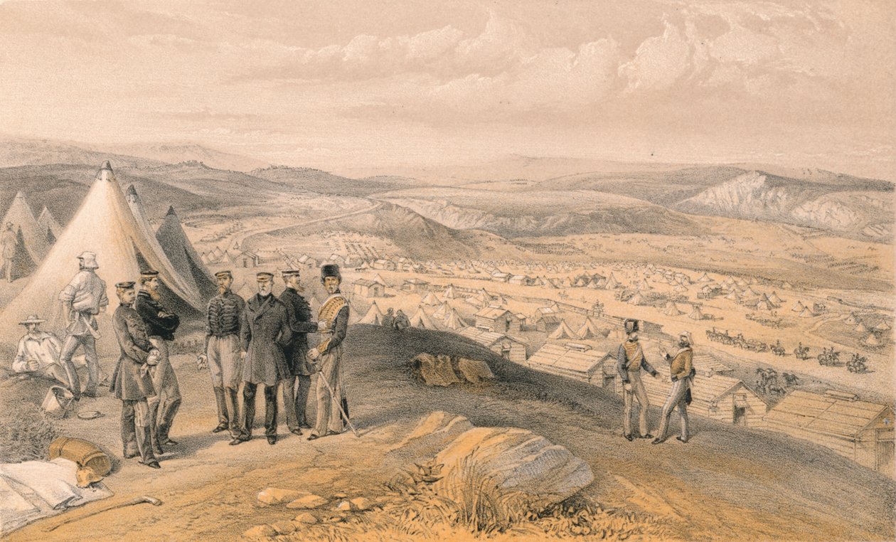 Kavalerileiren, 1856 av Unbekannt