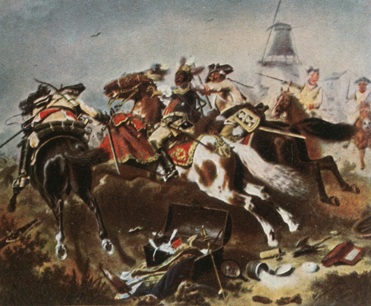 Kavaleriforlovelse ved Rossbach, 5. november 1757, 1936. av Unbekannt