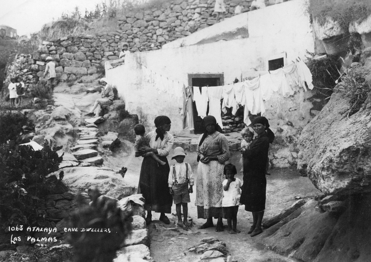 Huleboere, Atalaya, Las Palmas, Gran Canaria, Kanariøyene, Spania, c1920-c1930s av Unbekannt