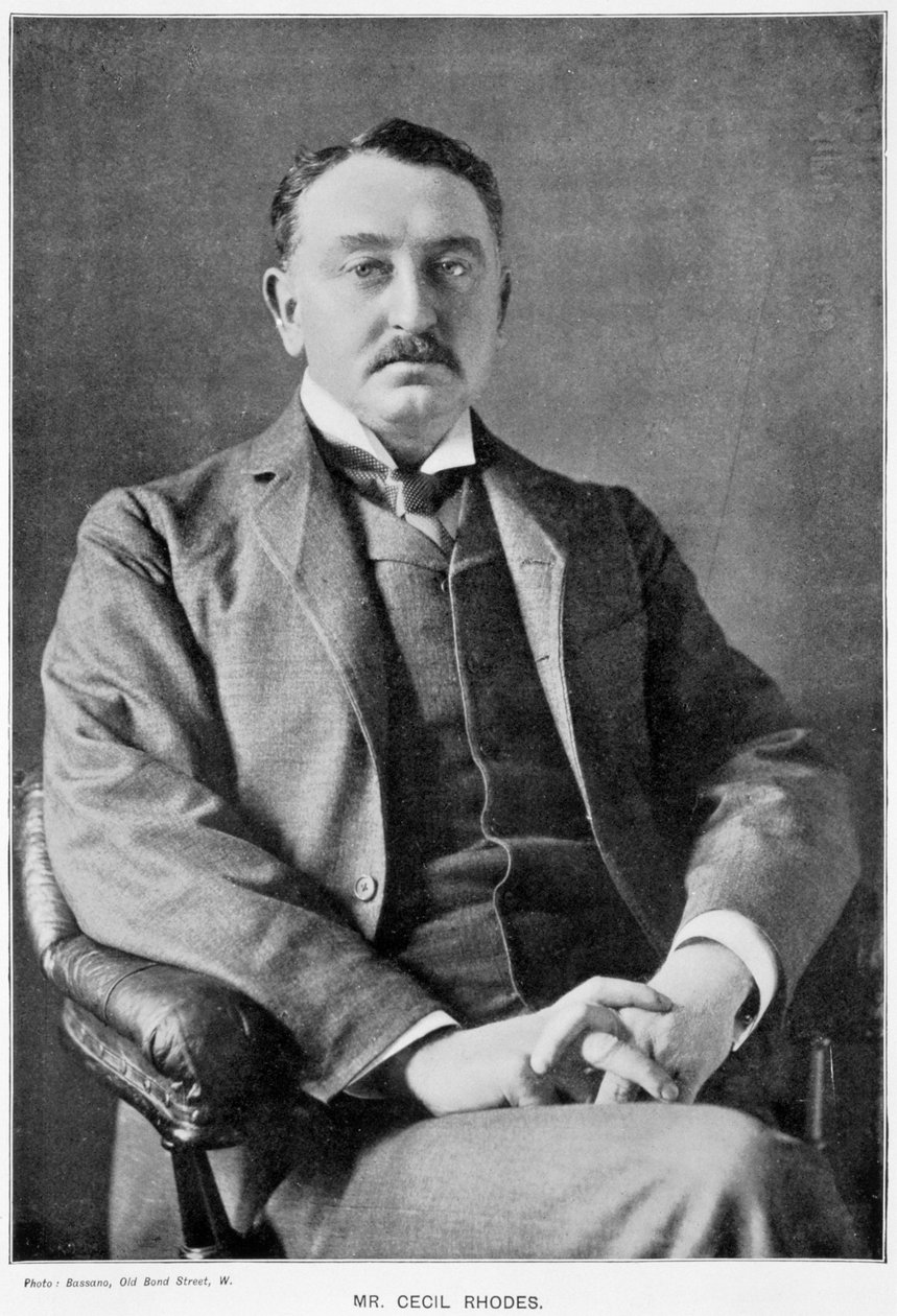 Cecil Rhodes, engelskfødt sørafrikansk gründer og statsmann, c1890 av Unbekannt