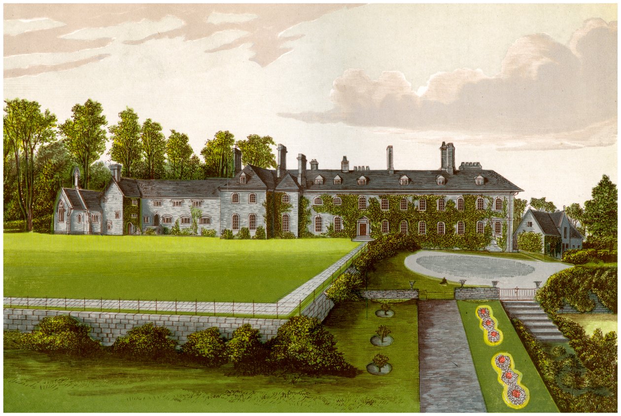 Cefn Mably, Glamorgan, Wales, hjemmet til Kemeys-Tynte-familien, c1880 av Unbekannt