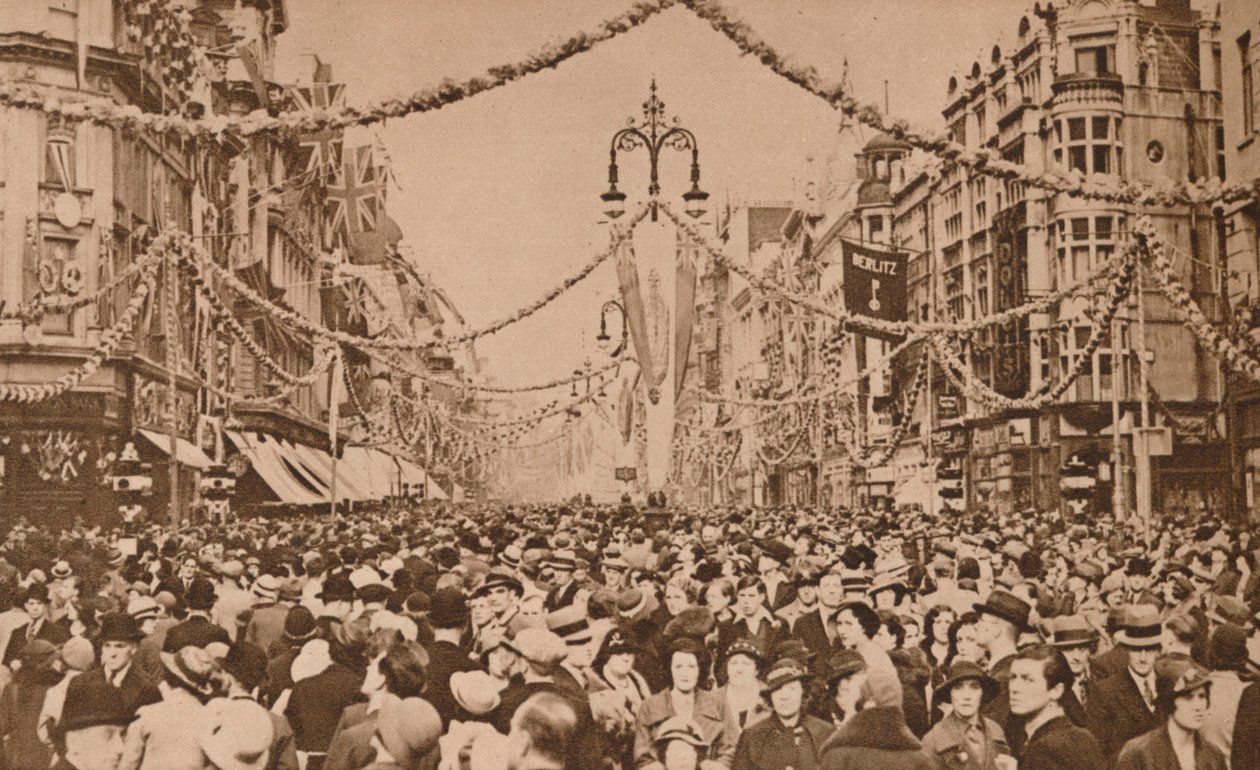 Feiringer for sølvjubileet til kong George V, London, 1935 av Unbekannt
