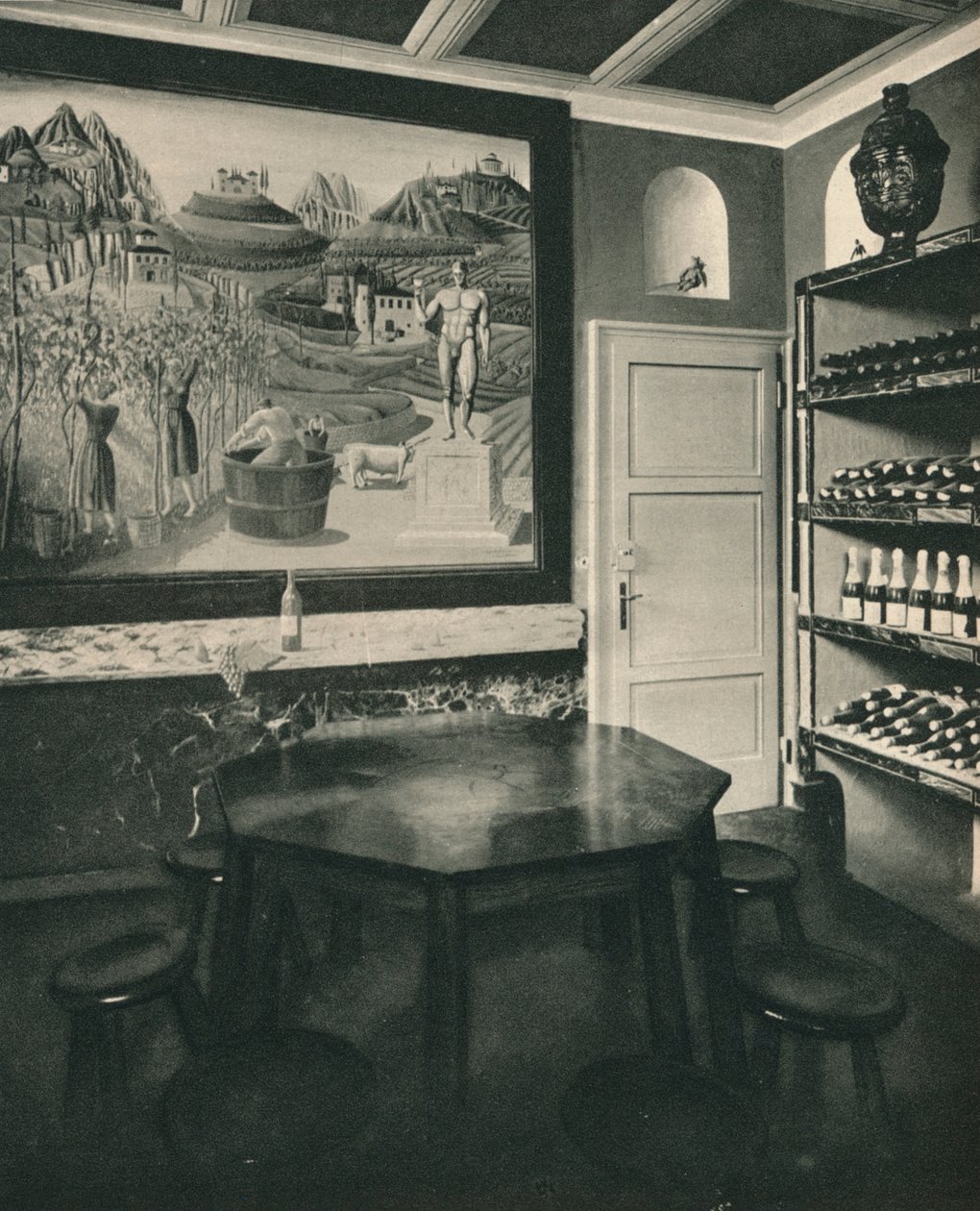 Kjeller i huset til Sig. Borletti, c1927 av Unbekannt