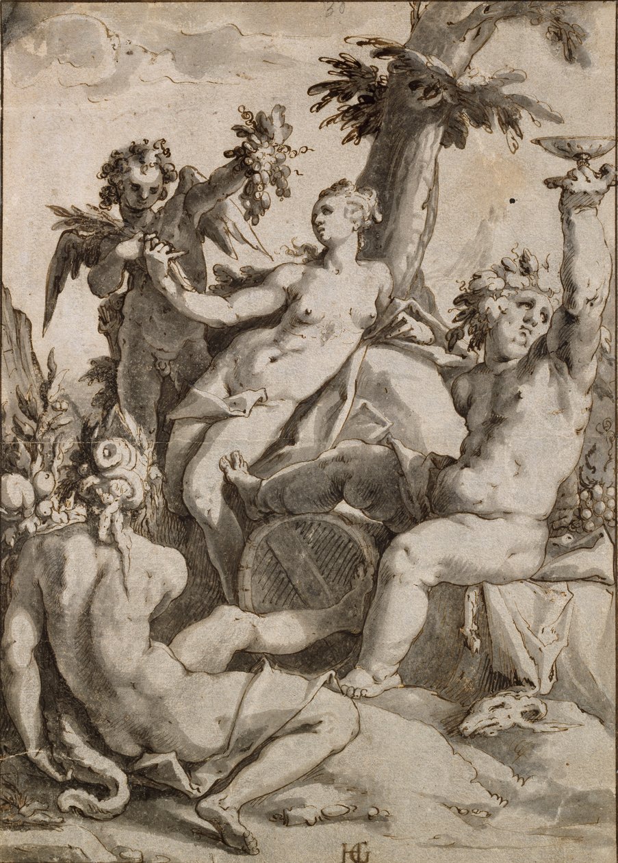 Ceres, Venus og Bacchus, 1500-1600-tallet av Unbekannt