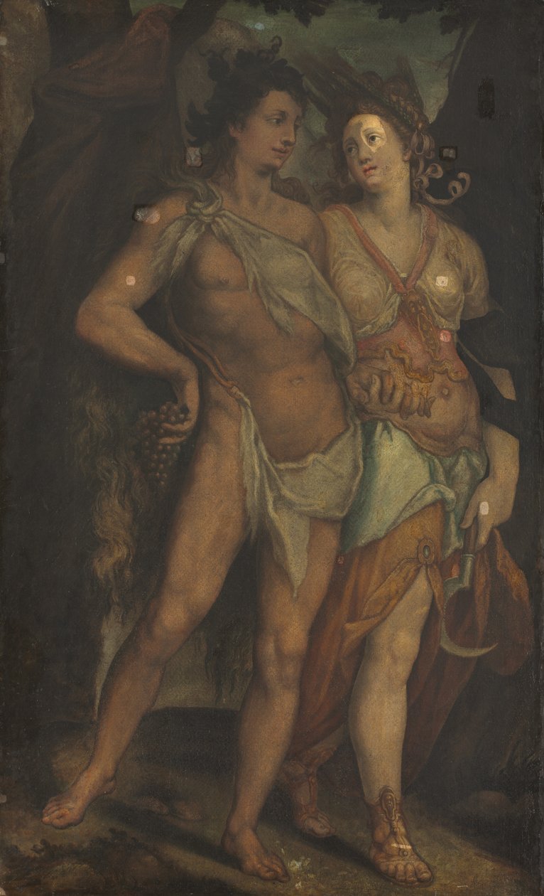 Ceres og Bacchus, 1600-tallet. av Unbekannt