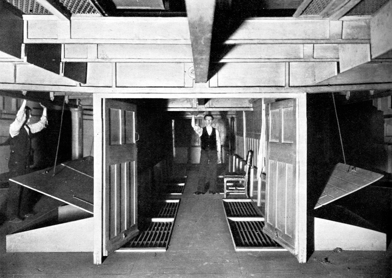 Kamre for tilførsel av frisk luft under House of Commons, Westminster, London, c1905 av Unbekannt