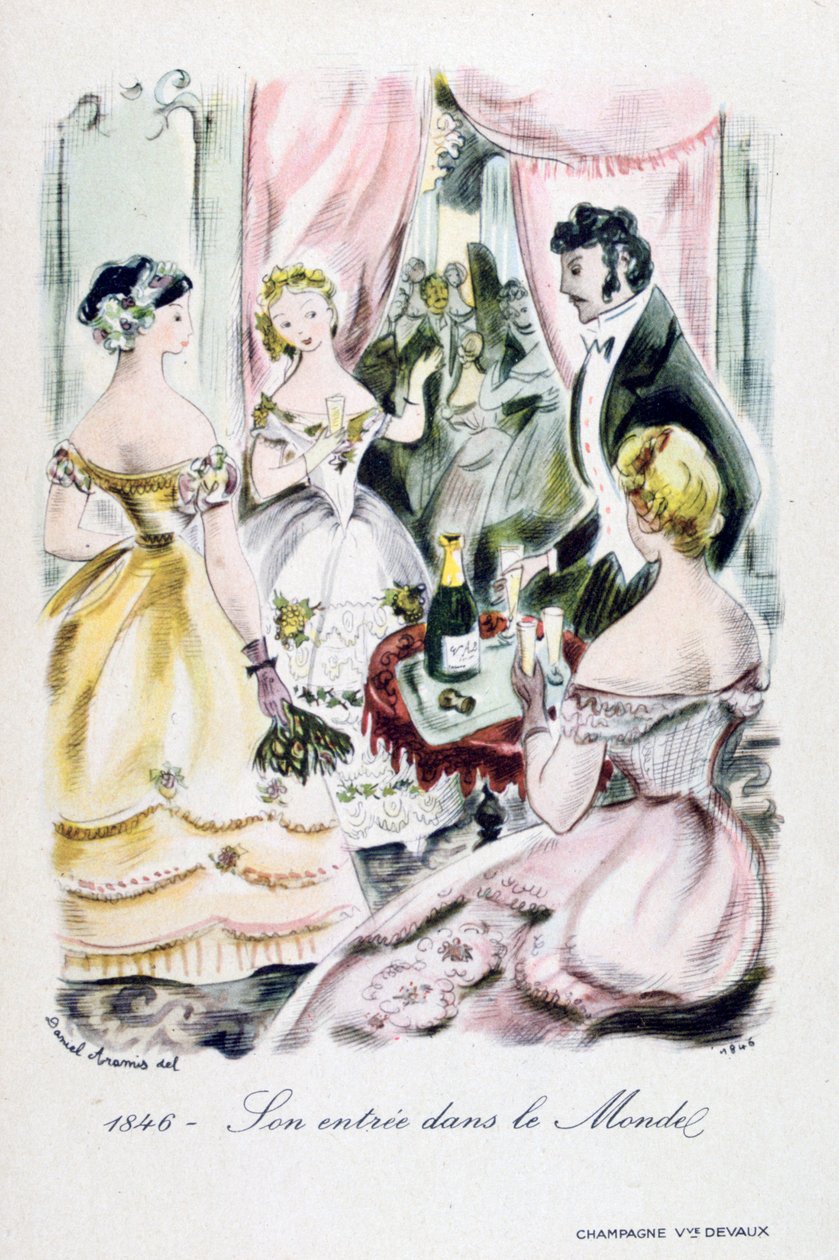 Champagne Devaux-annonse, 1846 av Unbekannt