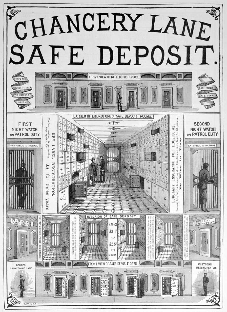 Chancery Lane bankboks, 1893 av Unbekannt