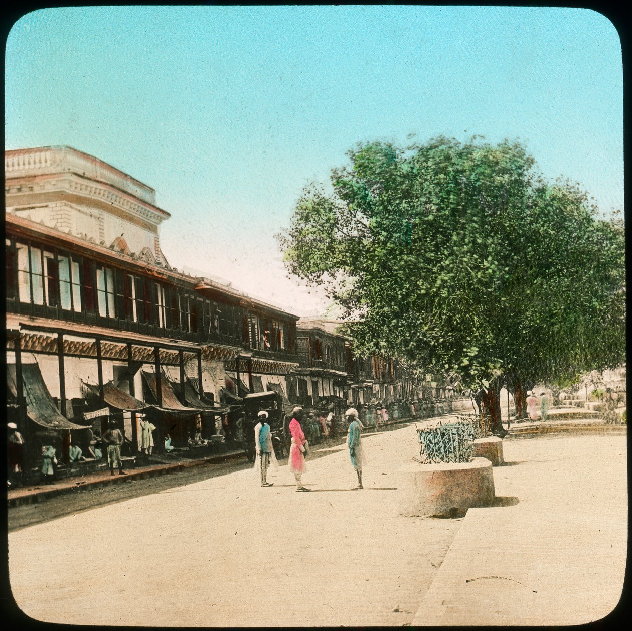 Chandni Chowk, Delhi, India, slutten av 1800- eller begynnelsen av 1900-tallet av Unbekannt