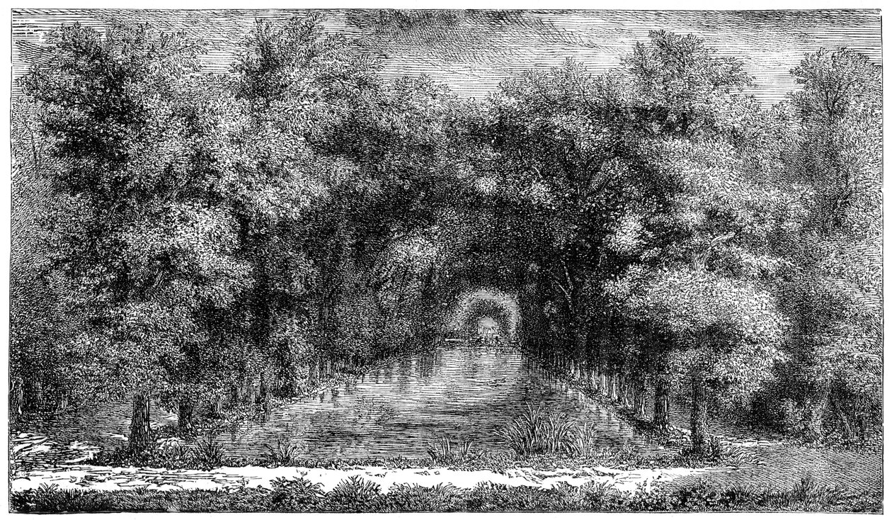 Chantilly Park, Paris, Frankrike, 1885 av Unbekannt
