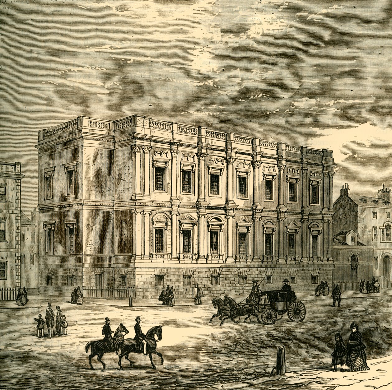 Chapel Royal, Whitehall, eksteriør, 1881. av Unbekannt