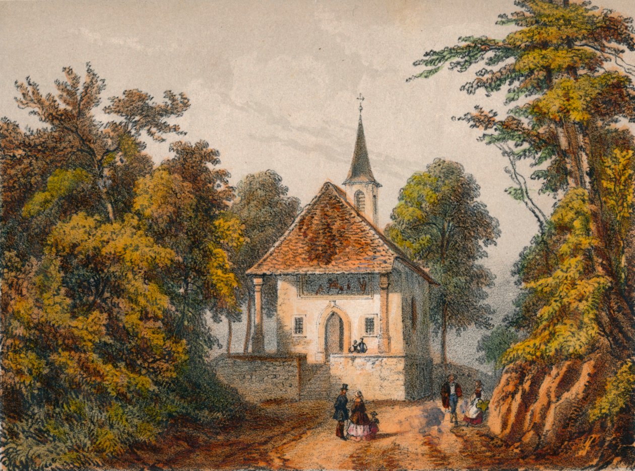 Chapelle de Guillaume-Tell, Küssnacht, midten av 1800-tallet. av Unbekannt